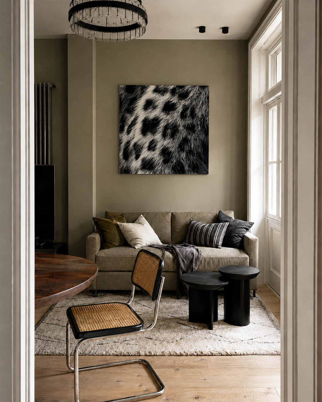 Dierenprint textuur Kunstwerk