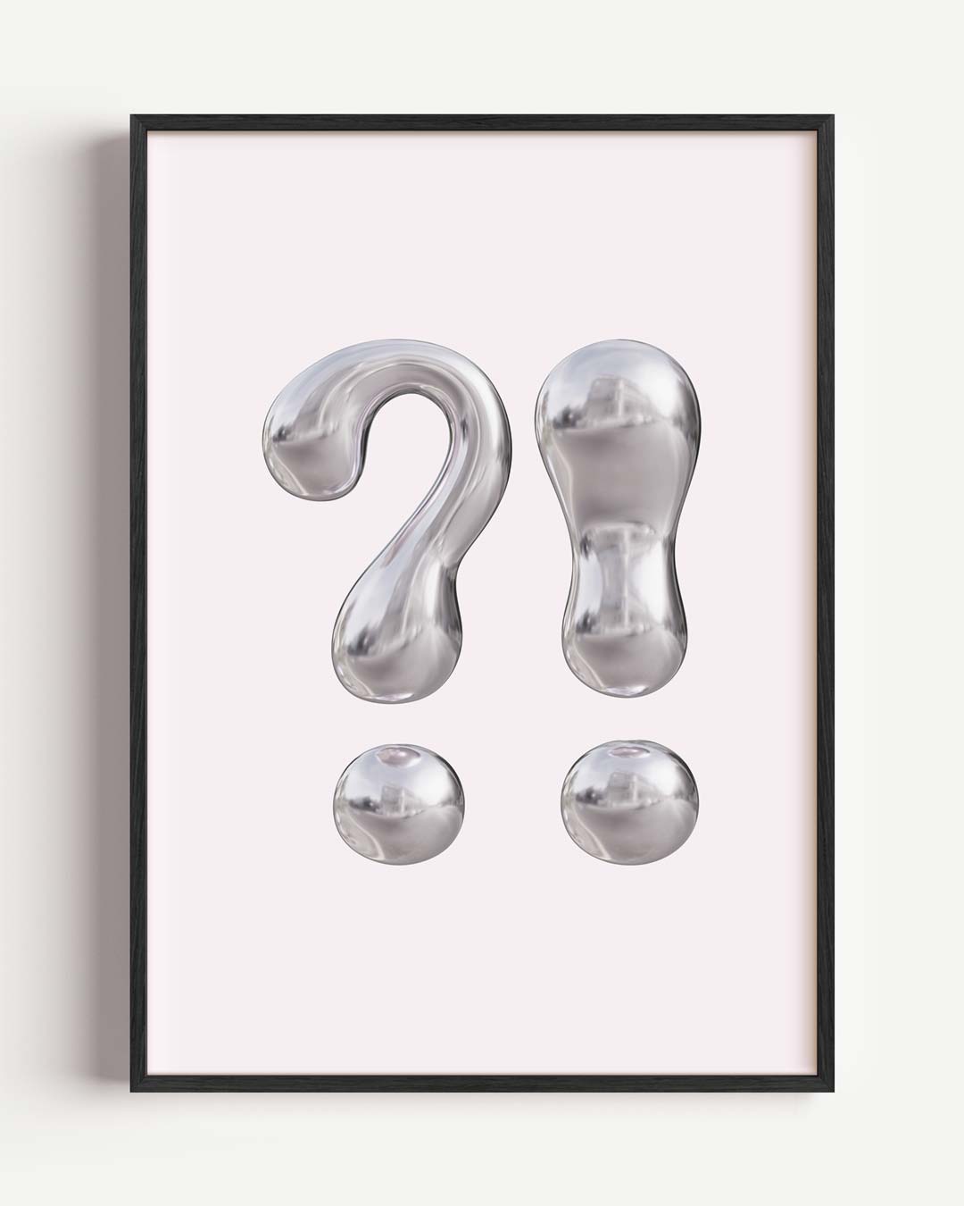 Moderne Vragen en Uitroeptekens Poster-WallArtistic