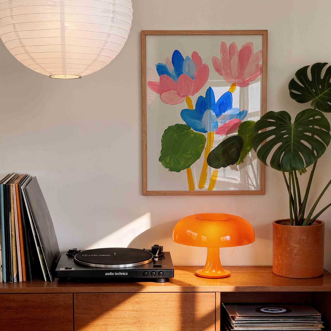 Bloemen en bladeren Poster