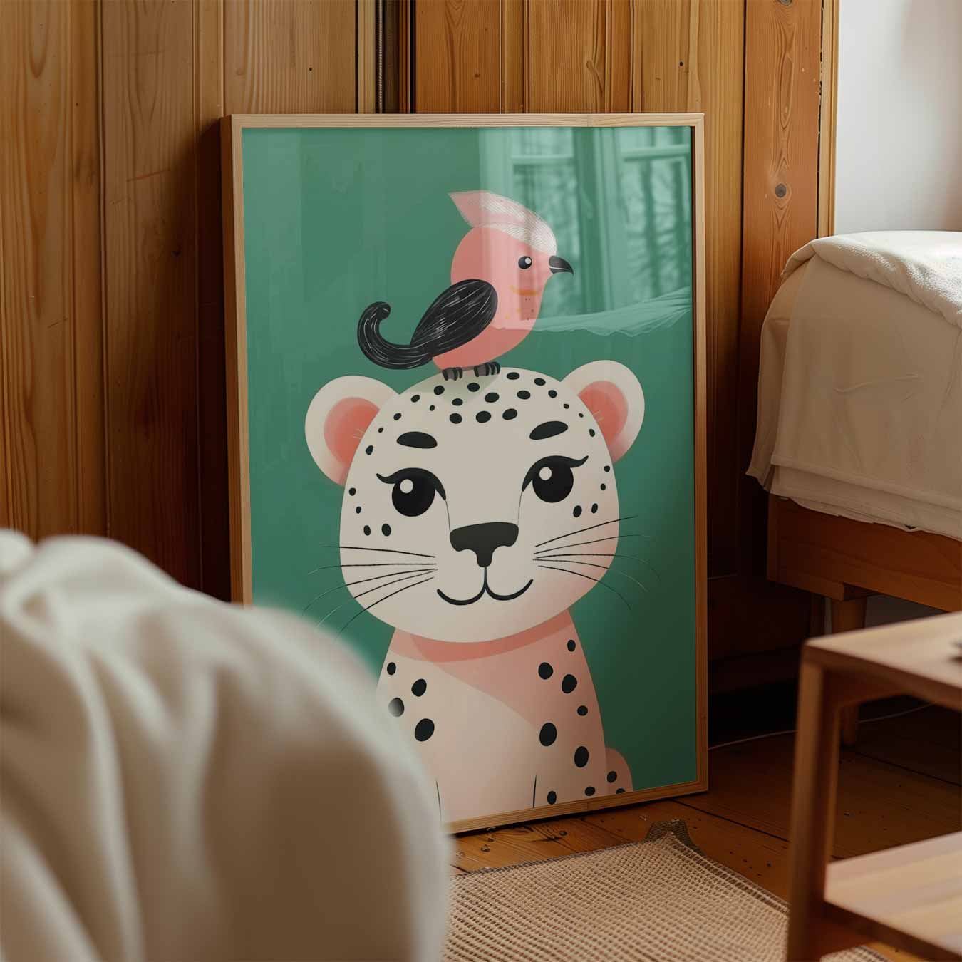 Vrolijke Dierenvriendjes Poster-WallArtistic