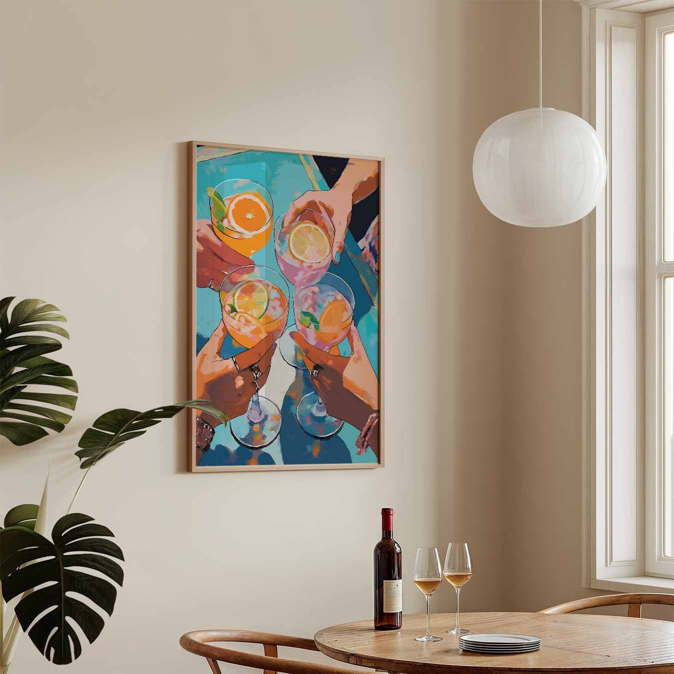 Vrolijke Zomerdrankjes Poster-WallArtistic