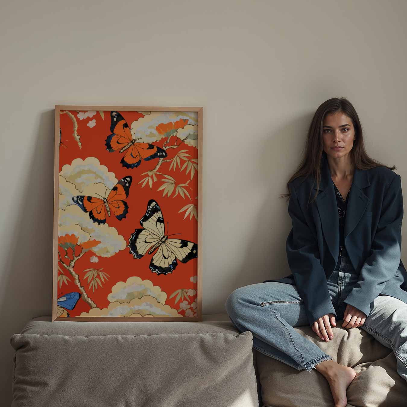 Vlinders in de Lucht Poster-WallArtistic