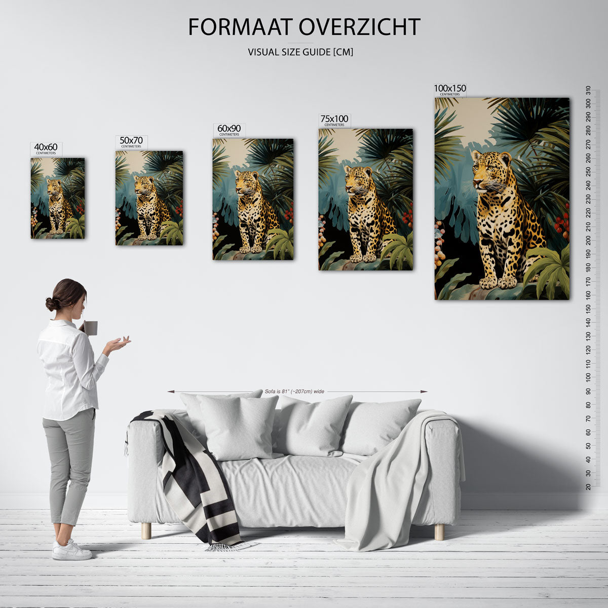 Tropische dierenwereld Kunstwerk