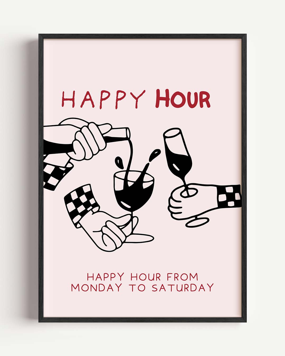 Happy Hour Poster-WallArtistic