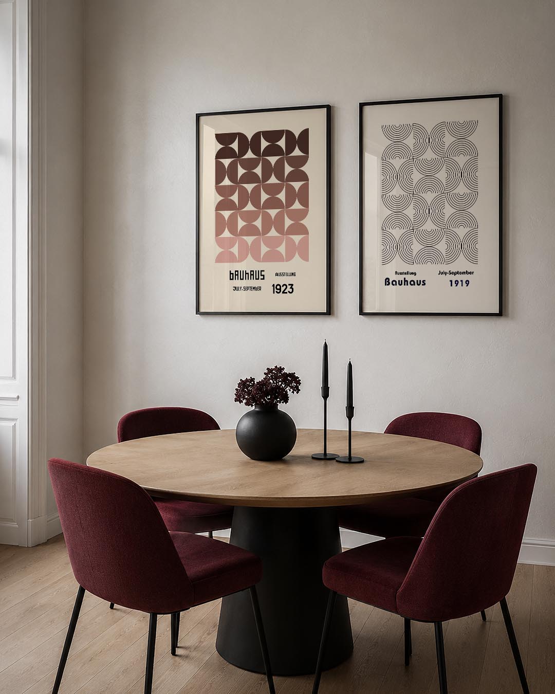 Vormritme en kleur Posterset