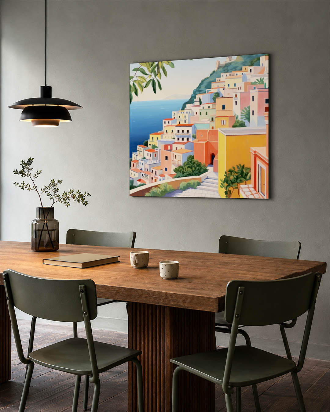 Vrolijke kusthuizen Kunstwerk