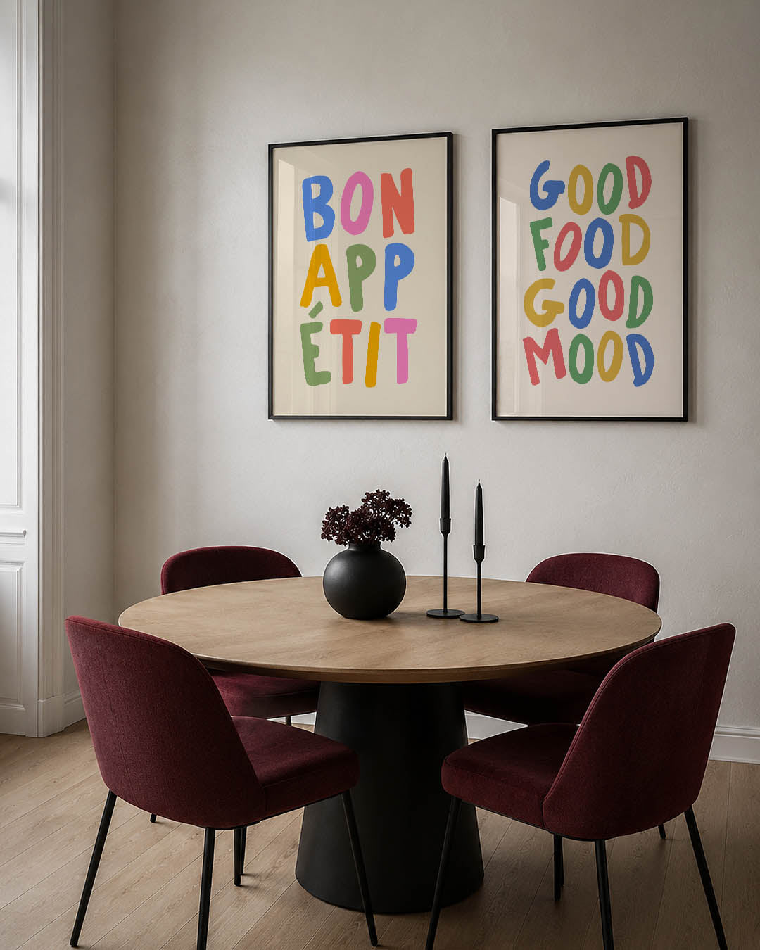 Kleurrijke letters Posterset