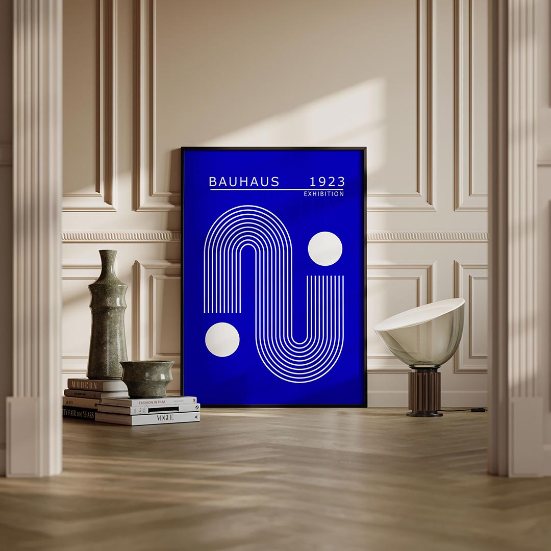 Lijnen en cirkelvormen Poster