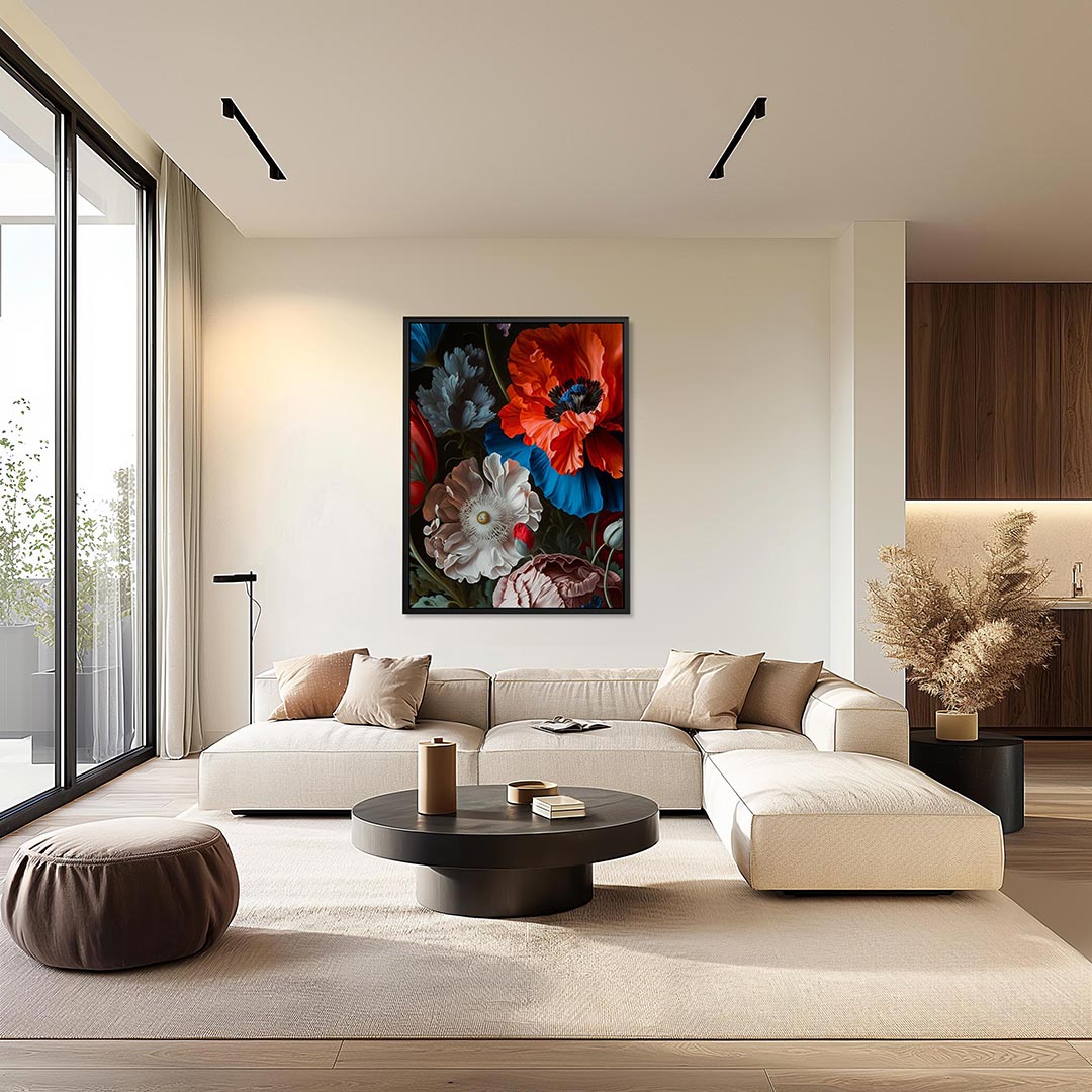Bloemenexplosie Kunstwerk