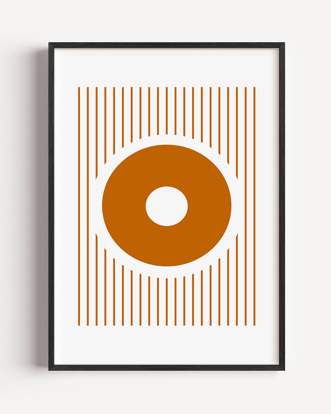 Cirkel en lijnen Poster