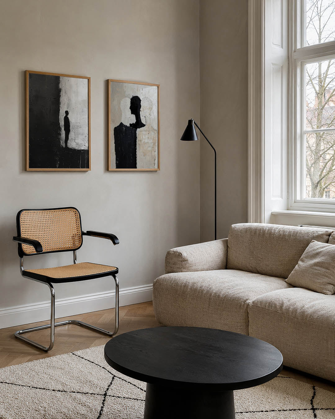 Schaduw en textuur Posterset