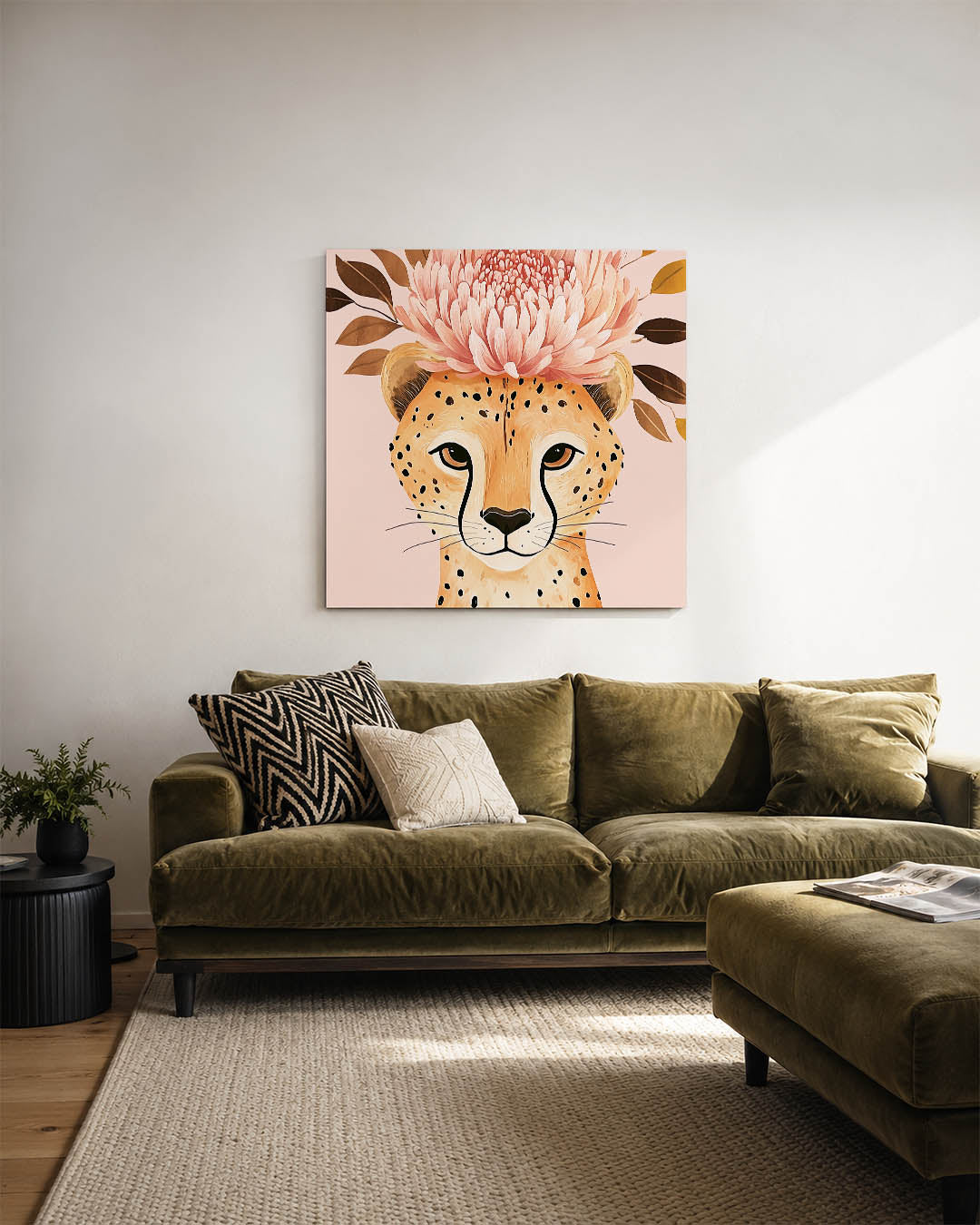 Dromerige bloem Kunstwerk