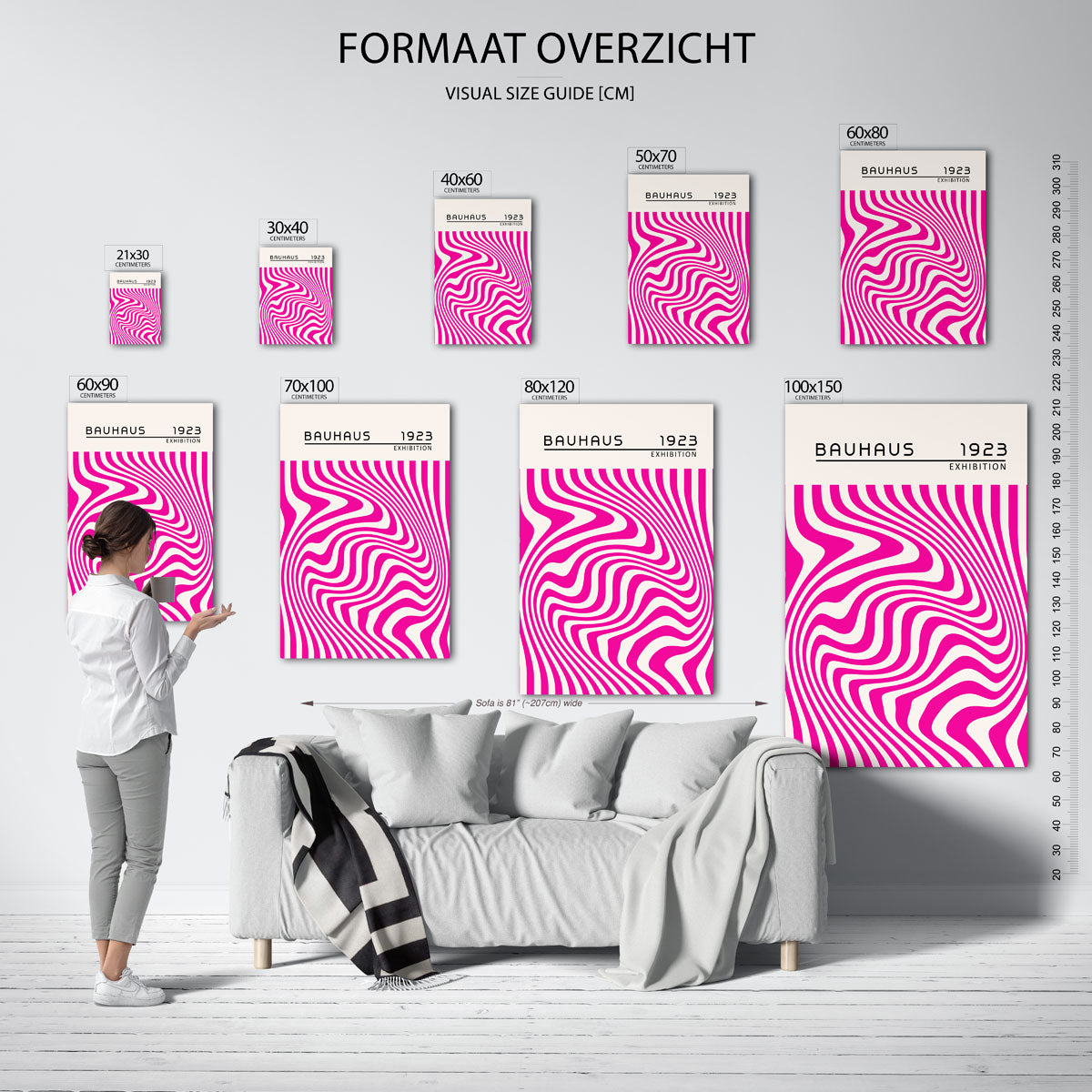 Golvend lijnenspel Poster