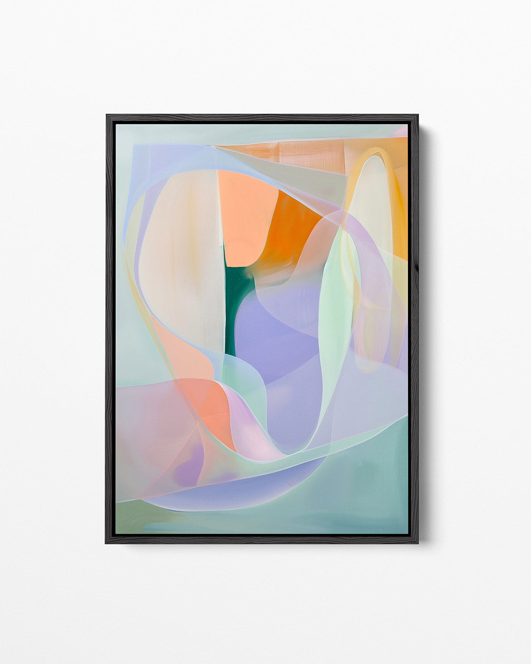 Vloeiende kleurvlakken Kunstwerk