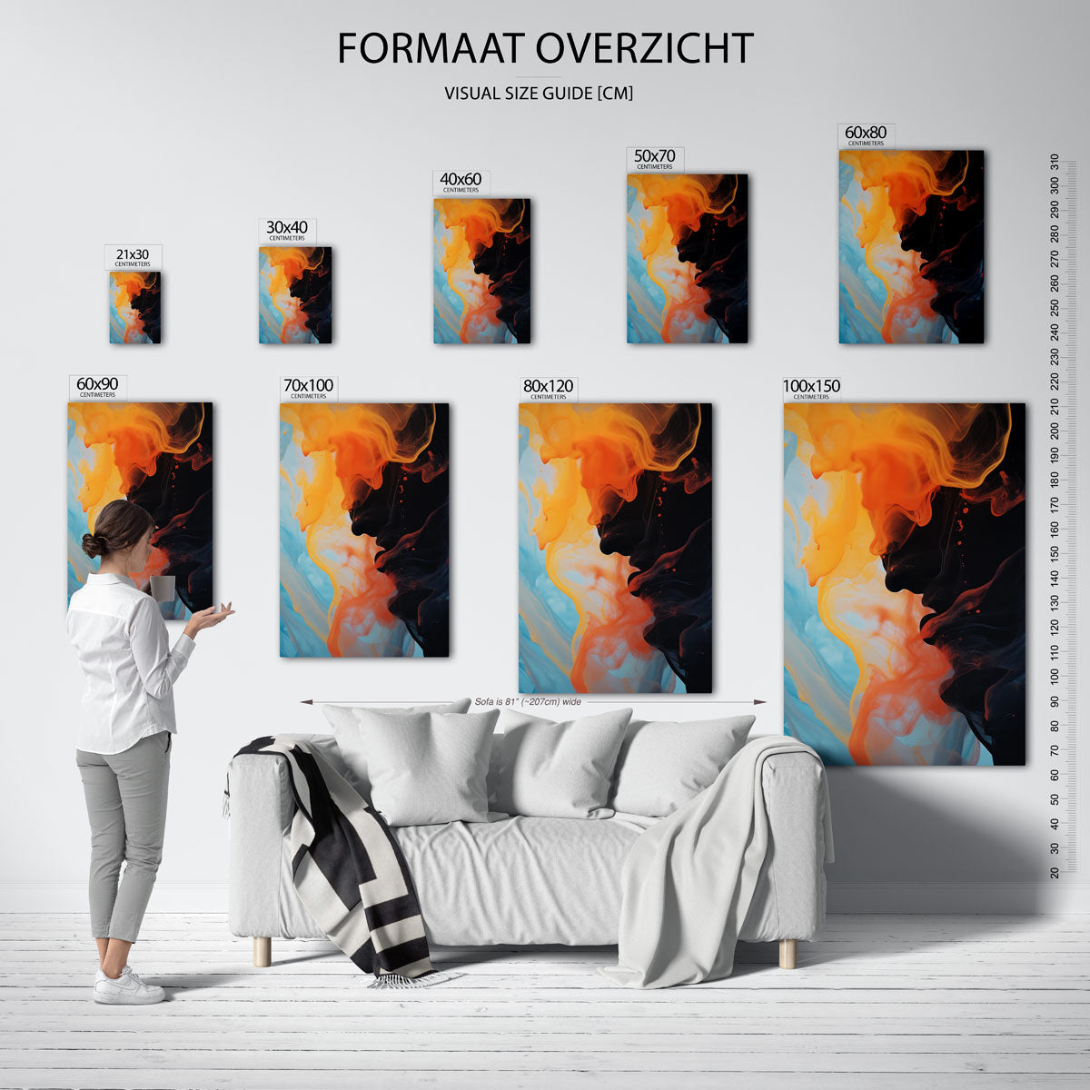 Vloeibare kleuren Poster
