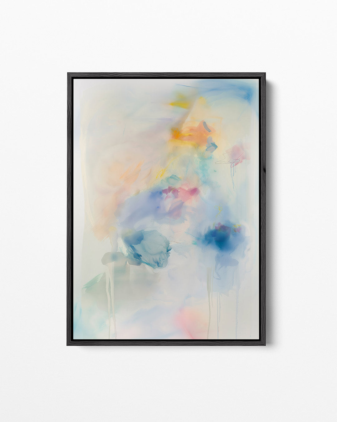 Vloeiende kleurencompositie Kunstwerk