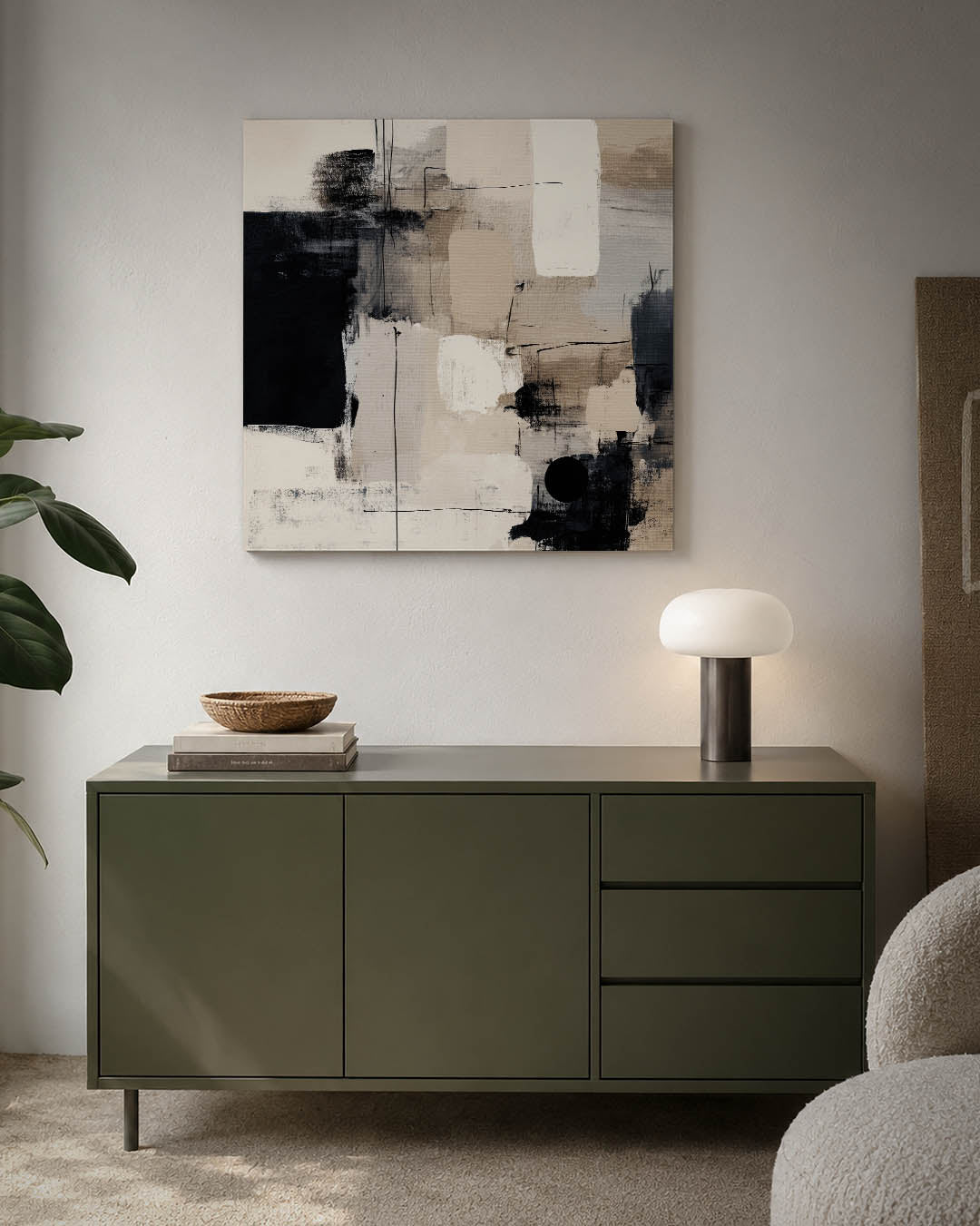 Geometrische compositie Kunstwerk