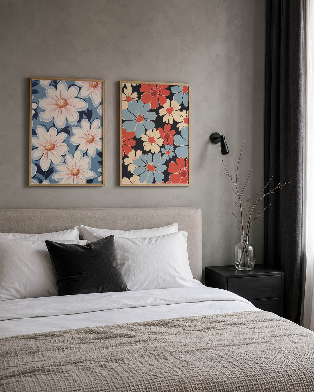 Bloemrijke vlakverdeling Posterset