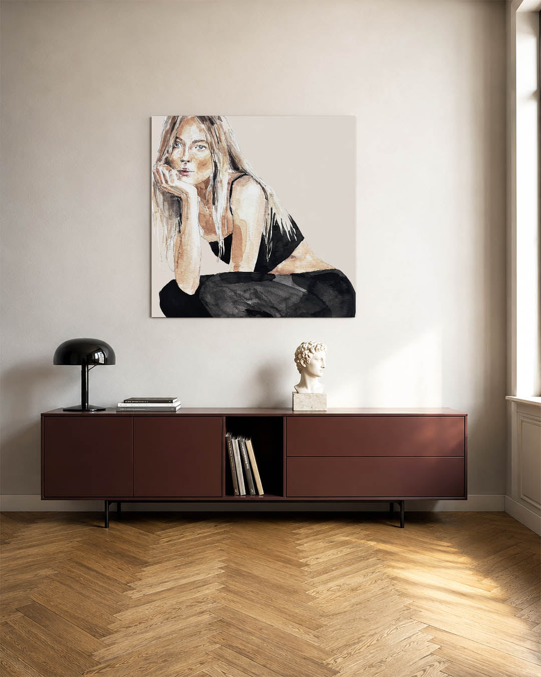 Vrouwelijke contouren Kunstwerk