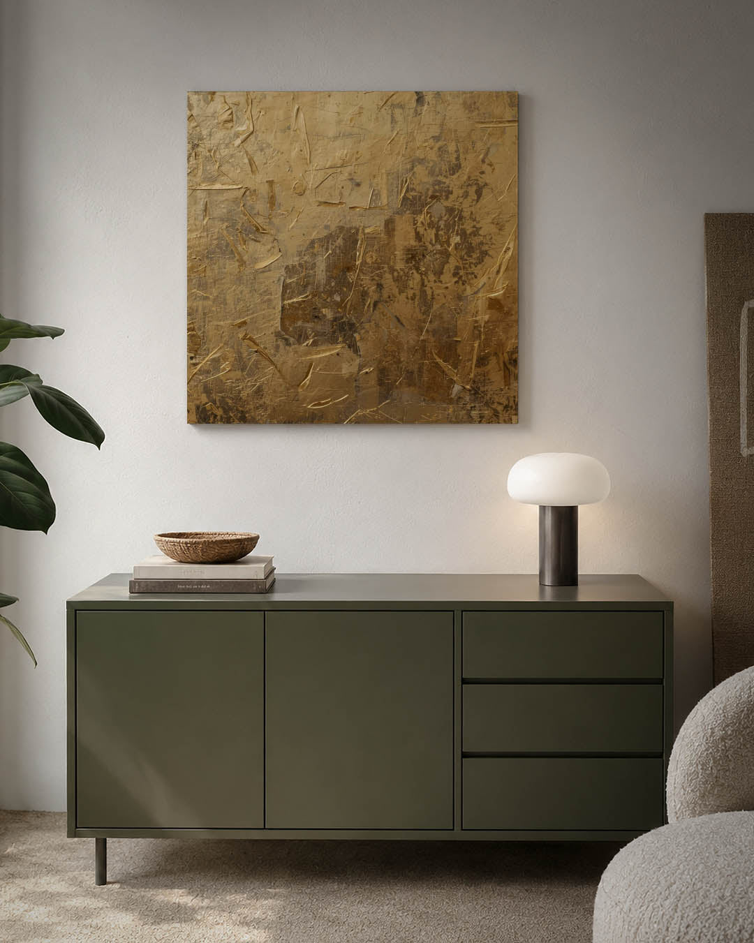 Gelaagde textuur compositie Kunstwerk