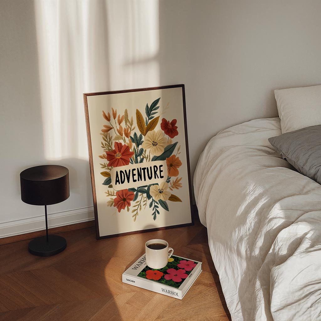Bloemen en Avontuur Poster-WallArtistic