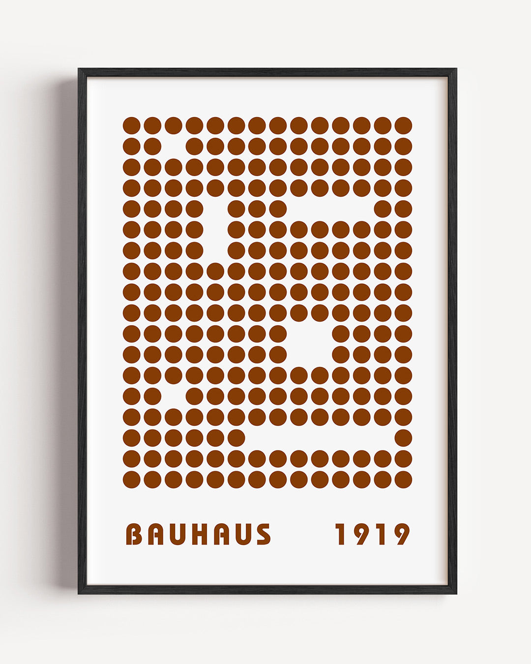 Cirkelpatroon en typografie Poster