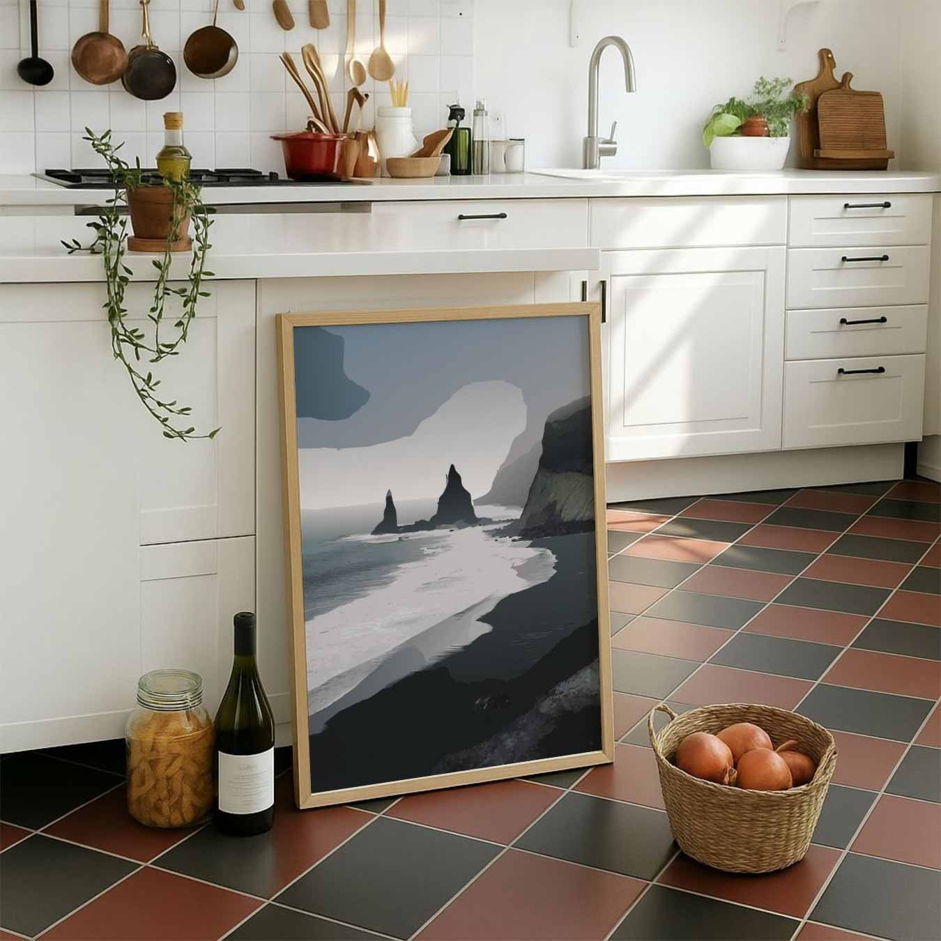 Mystieke Kustlandschap Poster-WallArtistic