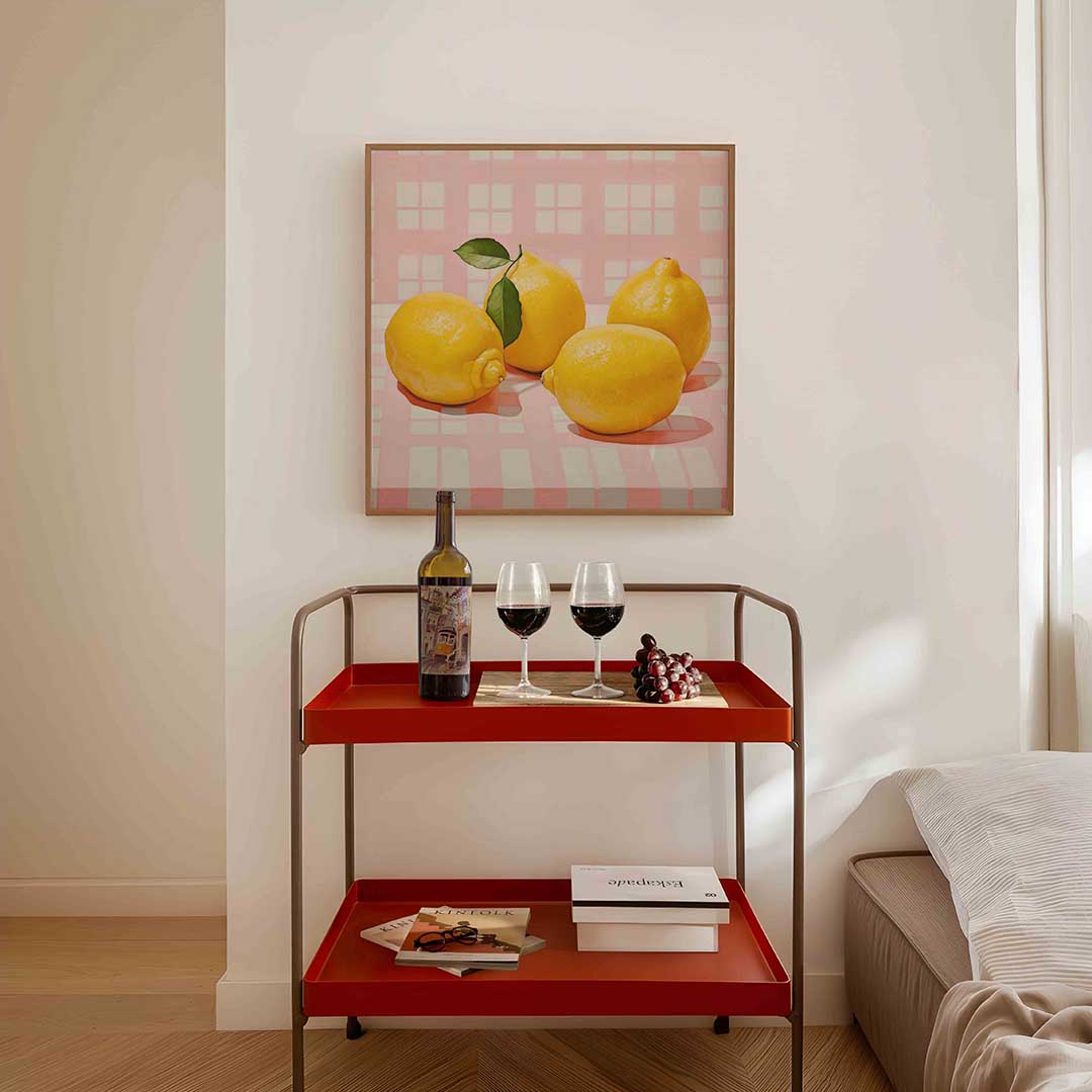Citroenen op tafel Poster