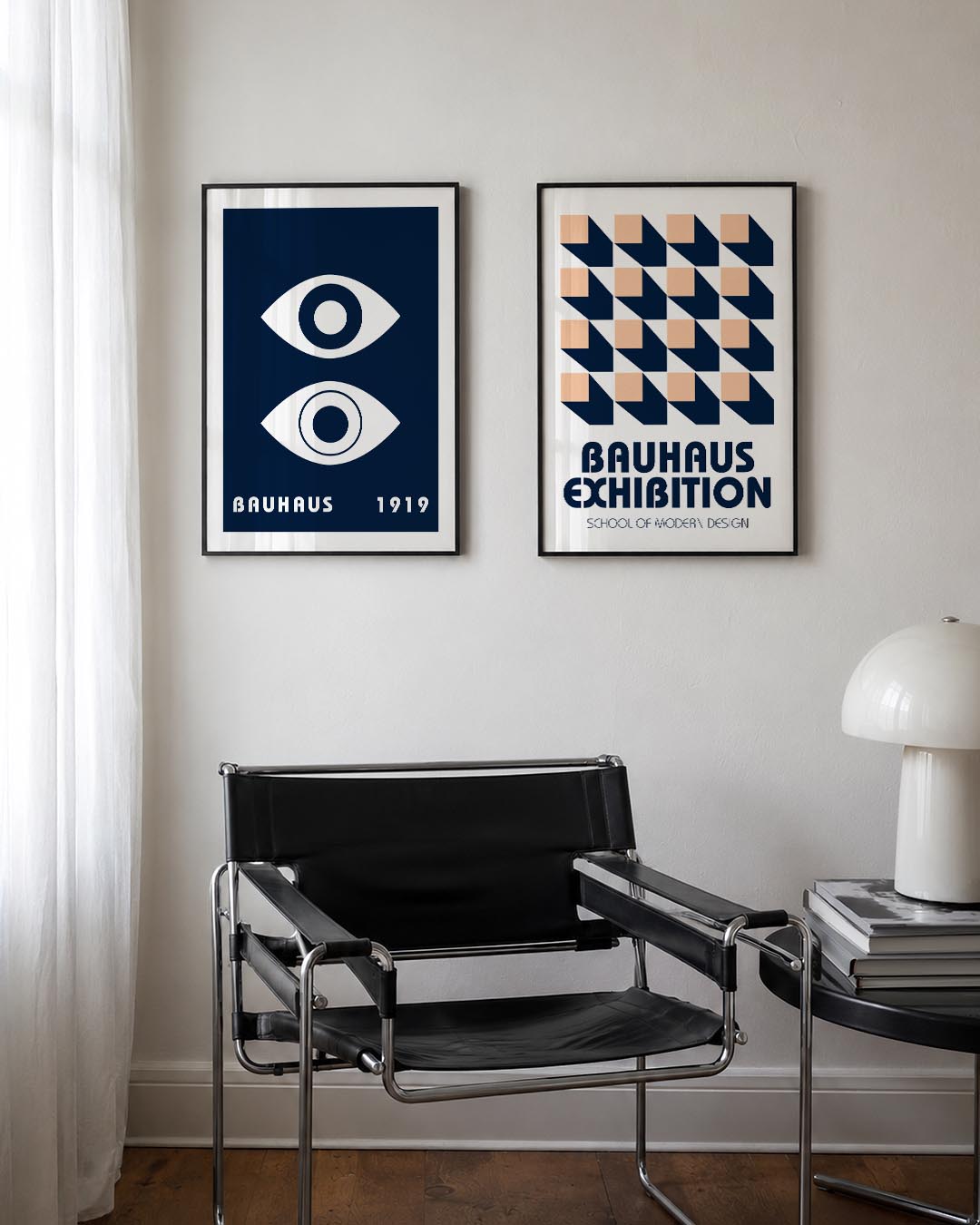Oogvormen en contrast Posterset