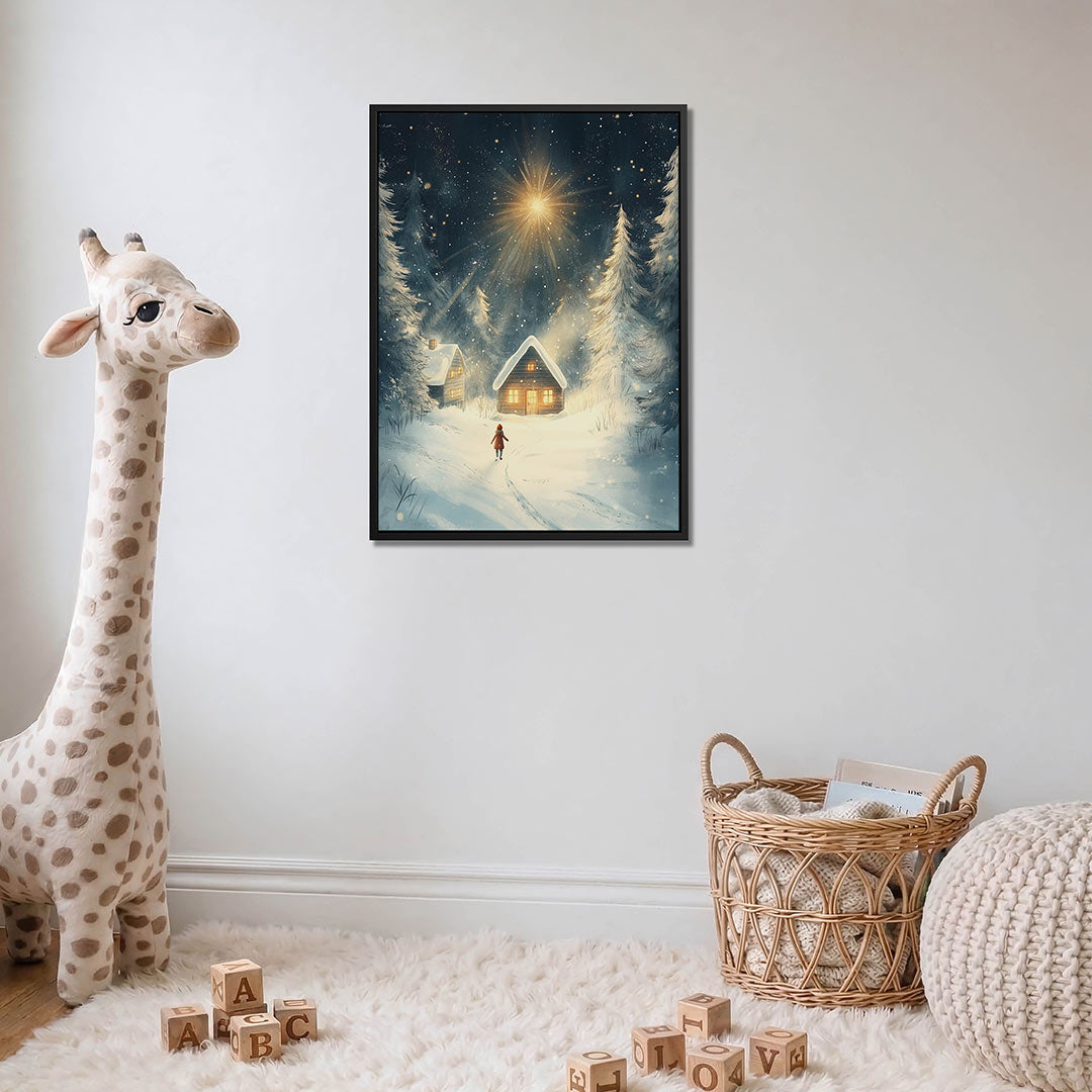Winterse sterrenhemel Kunstwerk