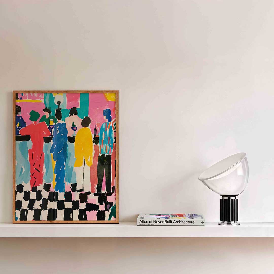 Mensen bij bar Poster