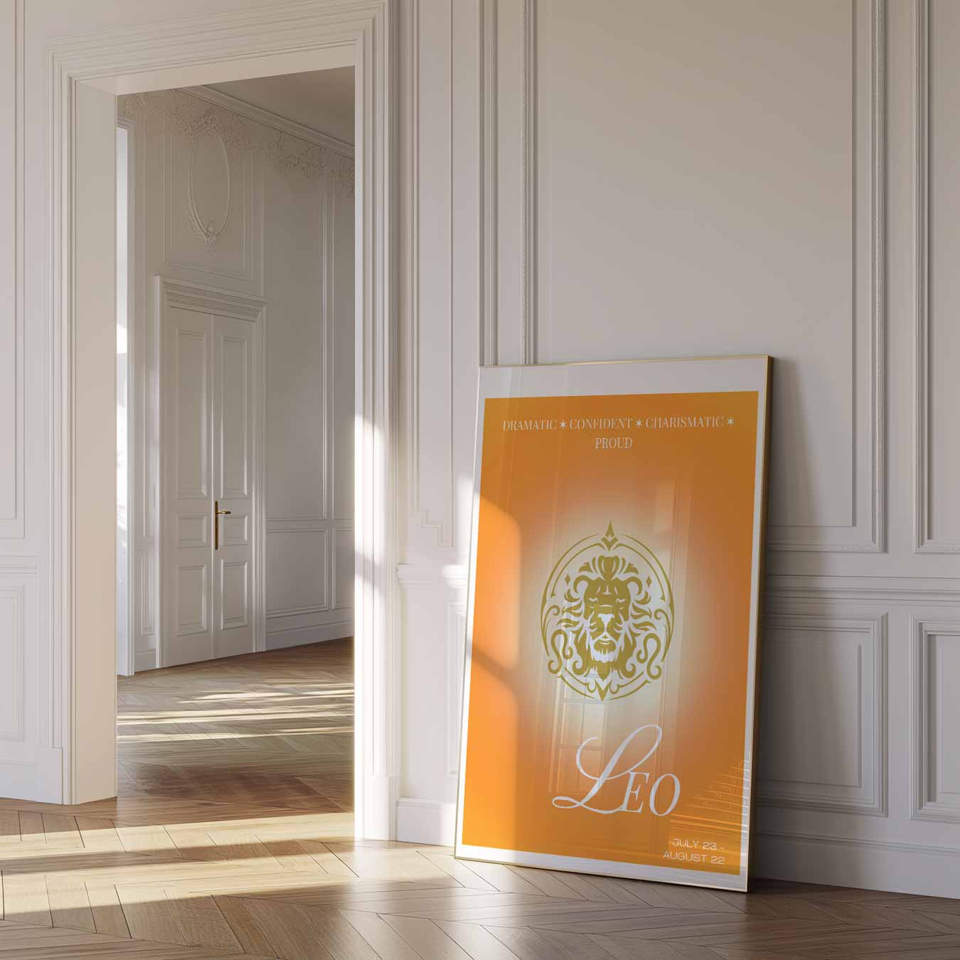 Leeuw - Sterrenbeeld Poster-WallArtistic
