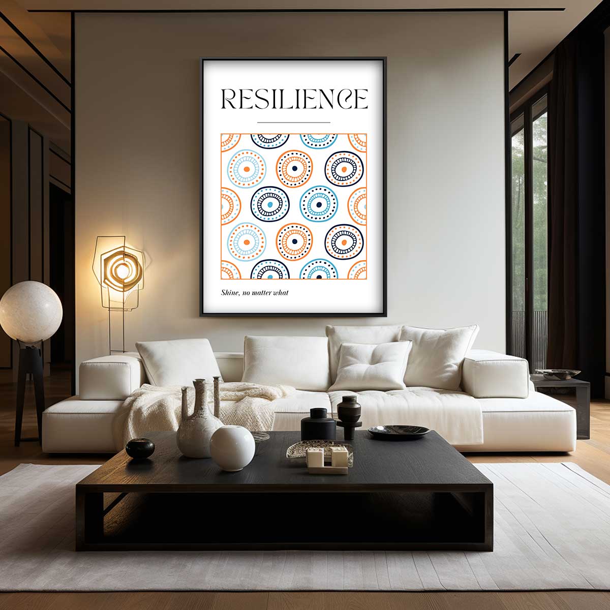 Veerkrachtige Patronen Kunstwerk-canvas-dibond-plexiglas-wanddecoratie-WallArtistic