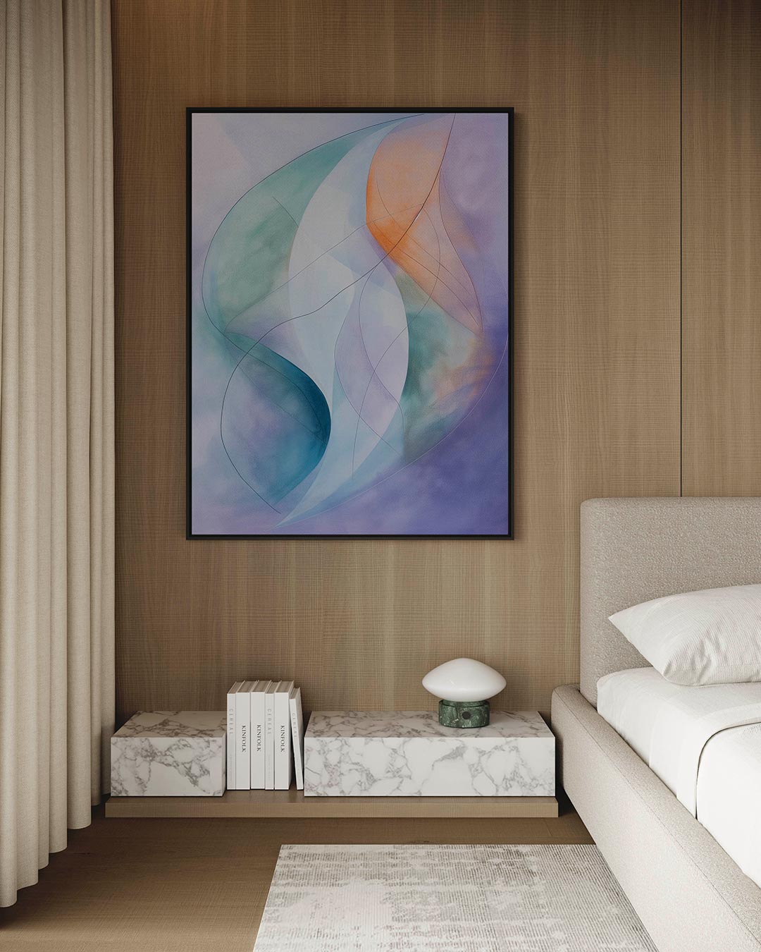 Vloeiende lijnen Kunstwerk