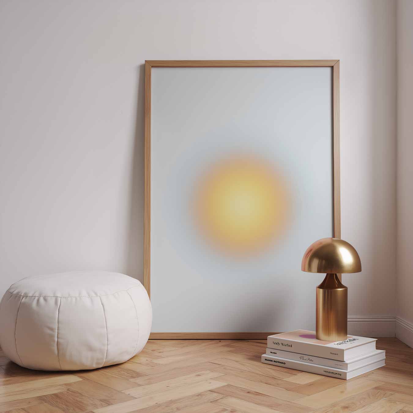 Zonsondergang Abstractie Poster-WallArtistic