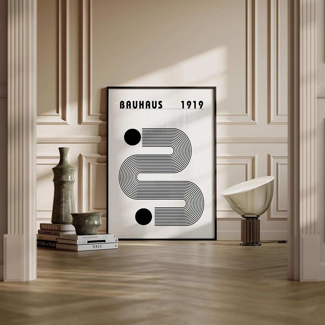 Lijnen en vlakkenspel Poster