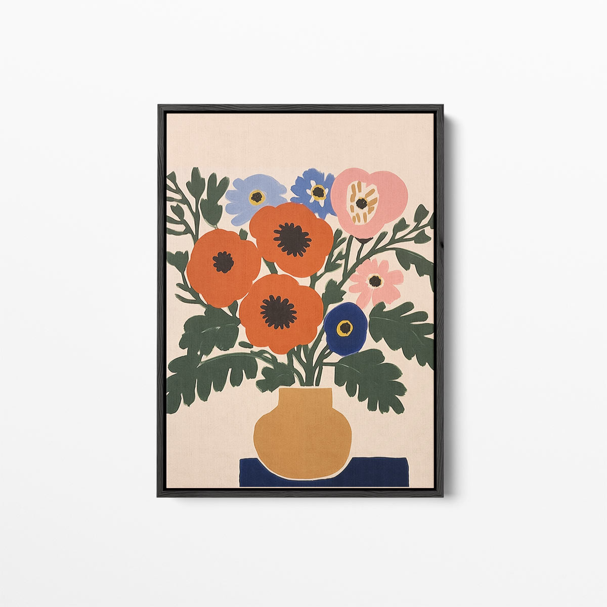 Kleurrijke Bloemenpracht Kunstwerk-canvas-dibond-plexiglas-wanddecoratie-WallArtistic