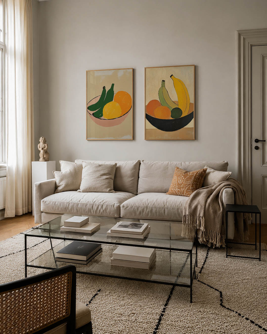 Fruitige kleurvlakken Posterset