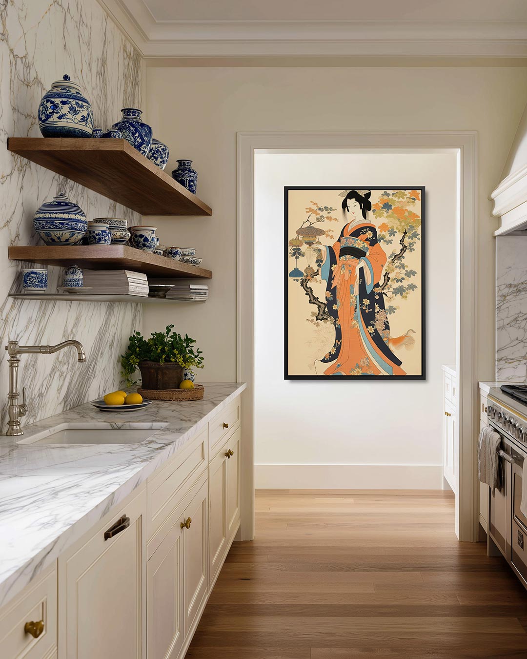 Elegante vormen Kunstwerk