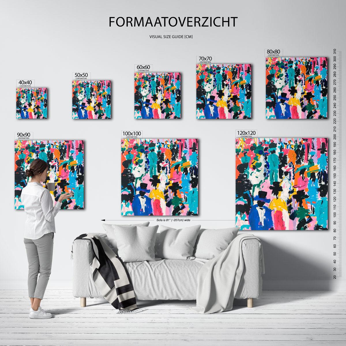 Kleurrijke figuren Poster