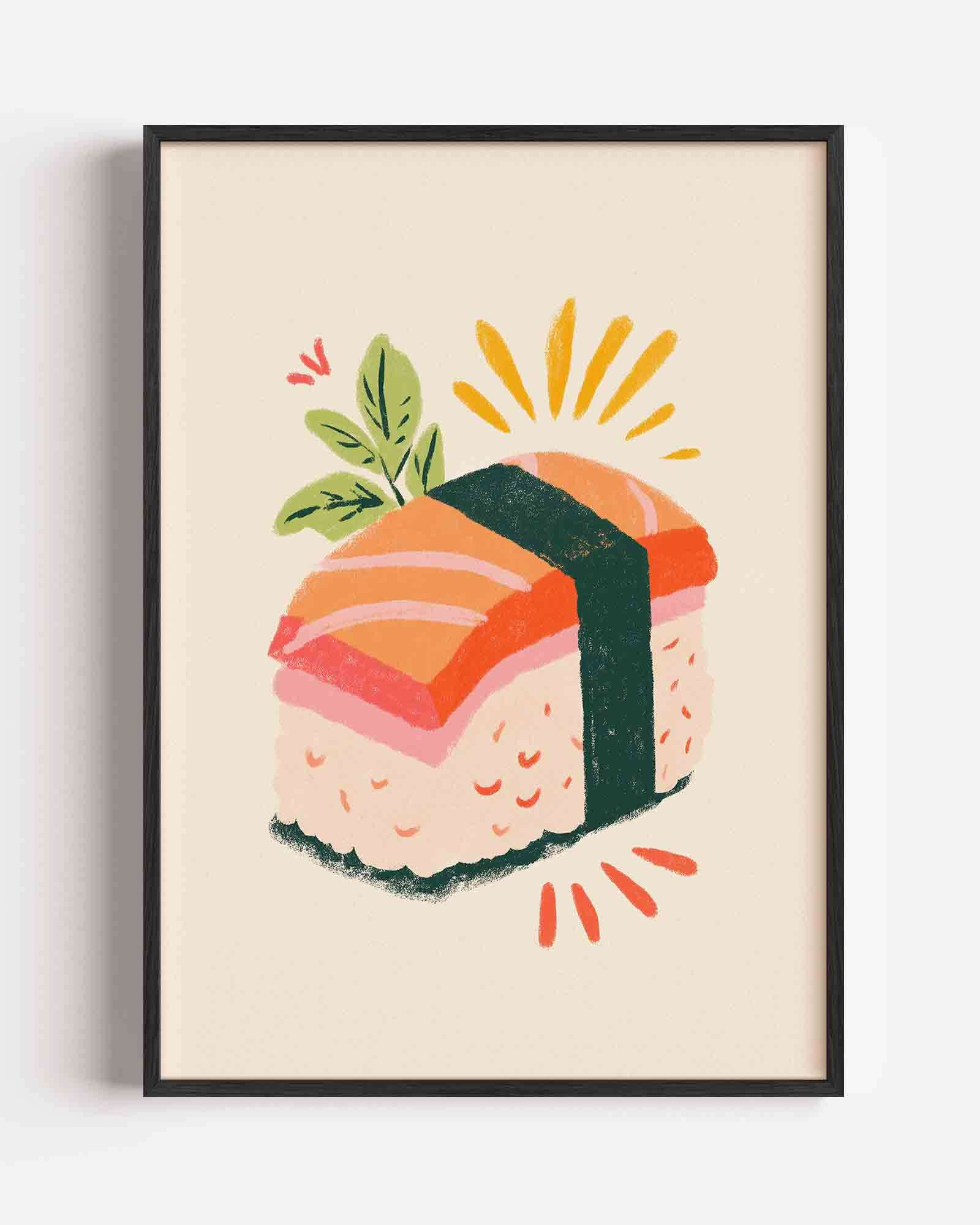 Sushi illustratie Poster
