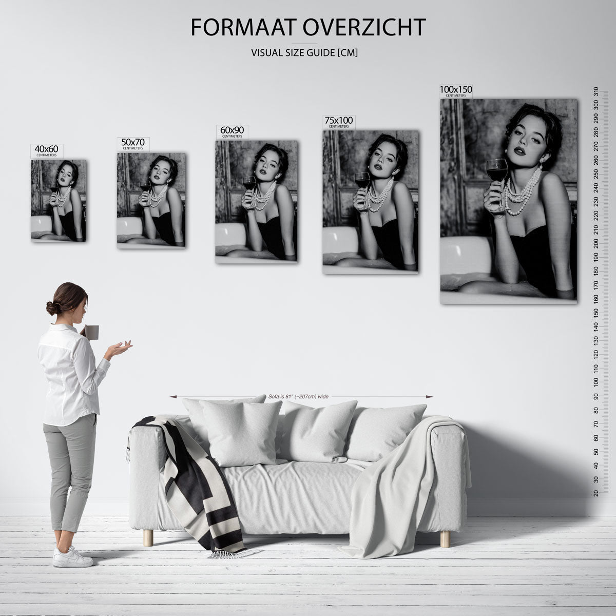 Elegante badkamer scène Kunstwerk