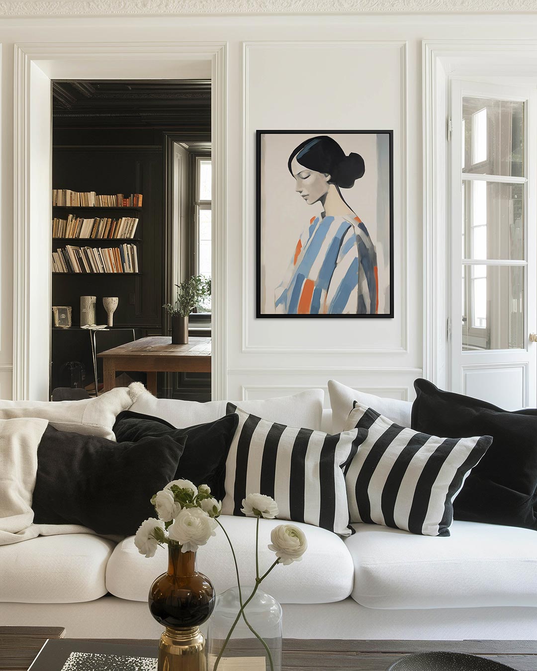 Gestileerde vrouw Kunstwerk
