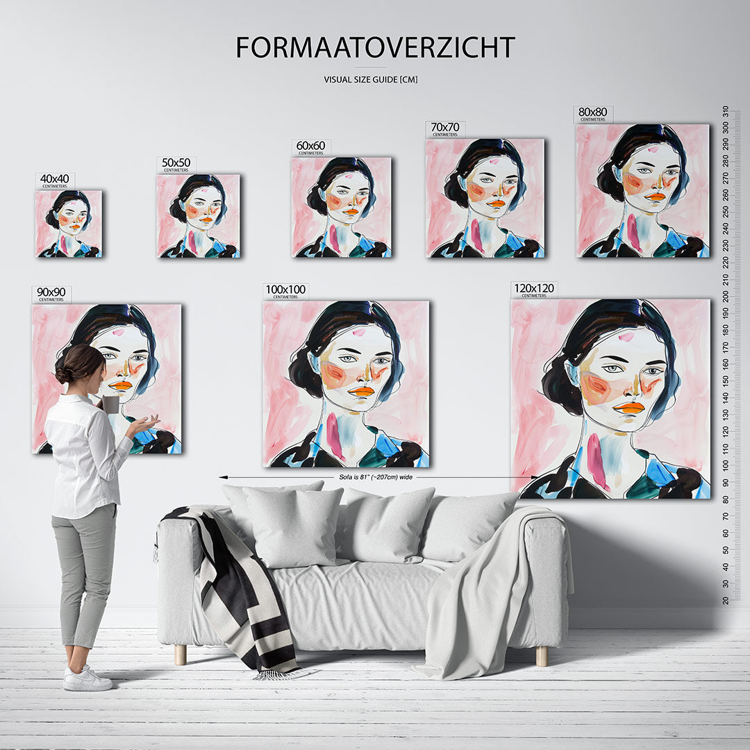 Portretstudie Kunstwerk