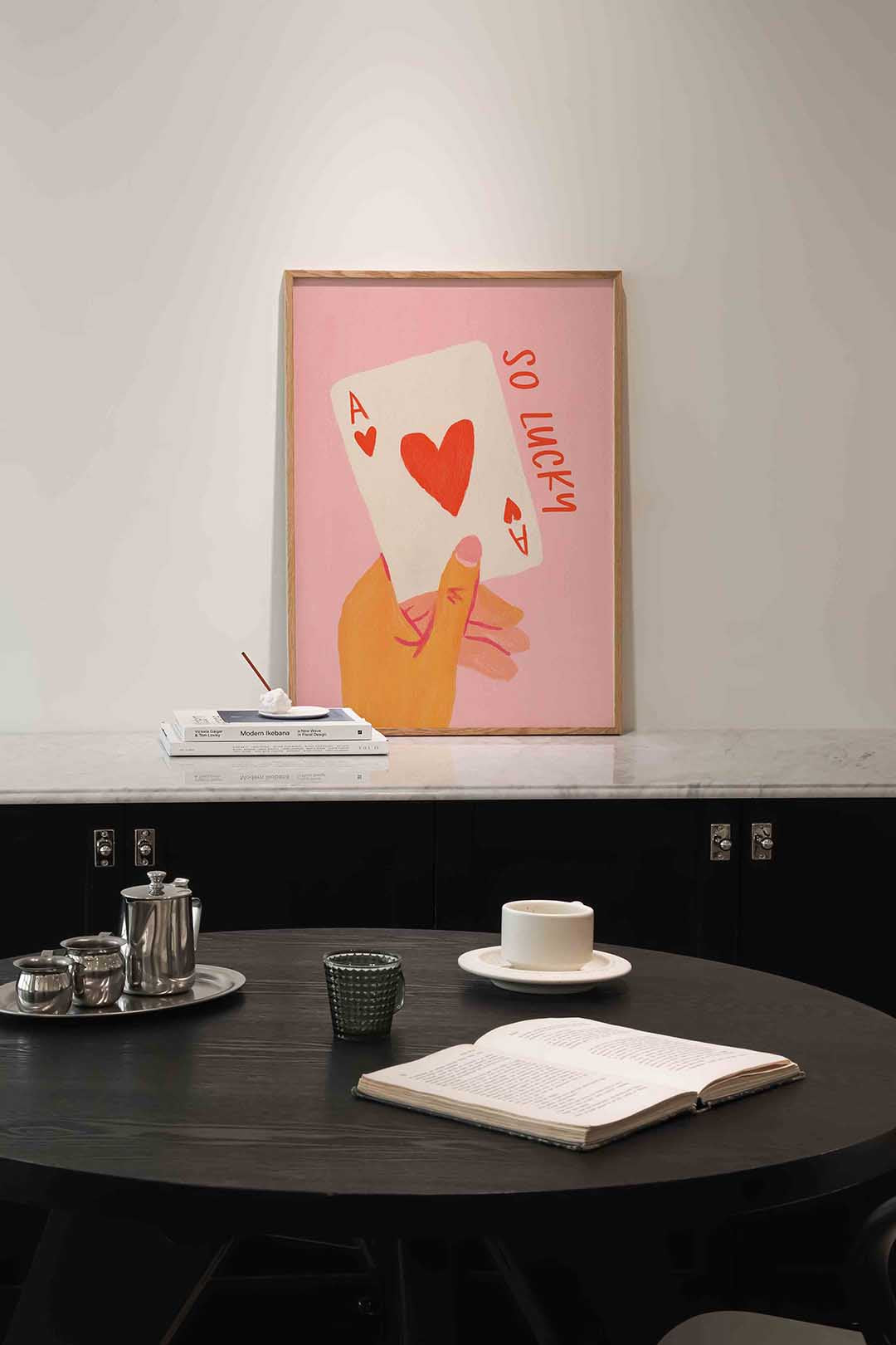 Kaart met hart Poster