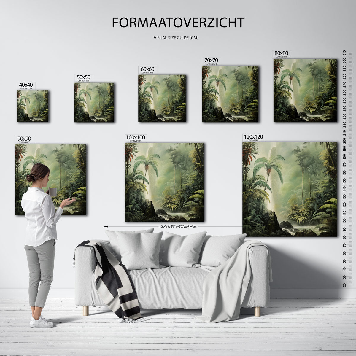 Tropische waterval Poster