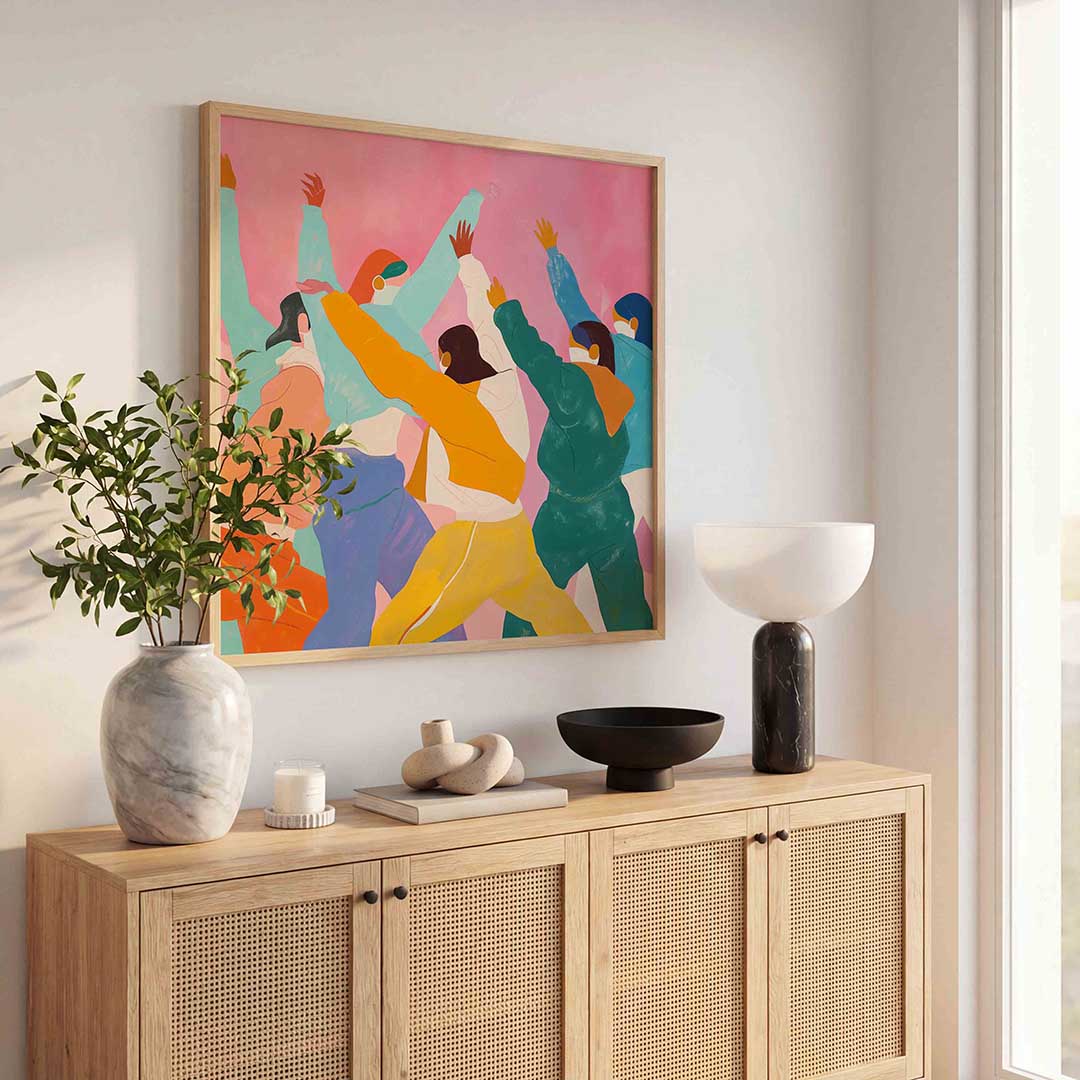 Dansende figuren Poster