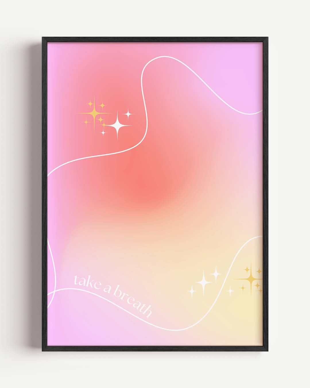 Inspirerende Ademhalingsposter-WallArtistic