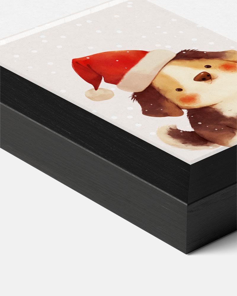 Schattige Kerst Puppy Poster-WallArtistic