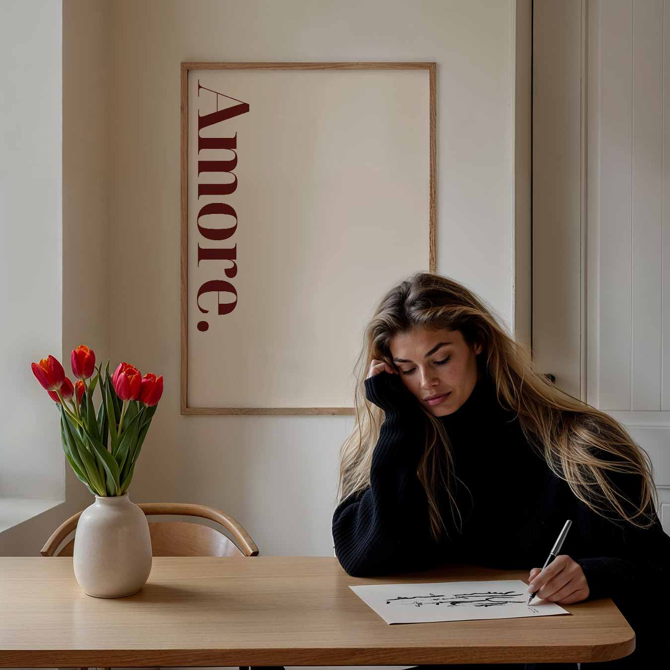 Amore Minimalistische Poster-WallArtistic